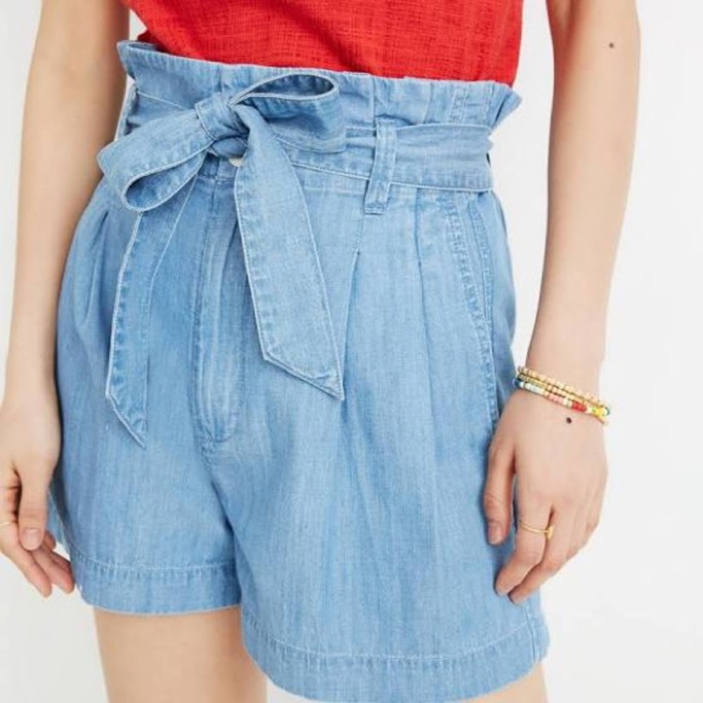 Madewell Paper Bag Denim Shorts
